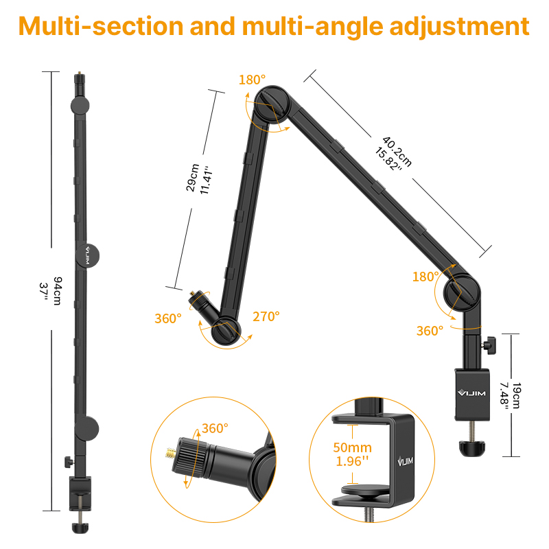 Штатив-тримач Ulanzi Vijim Multifunction Desk Setup Stand (UV-2873 LS25) (2873)
