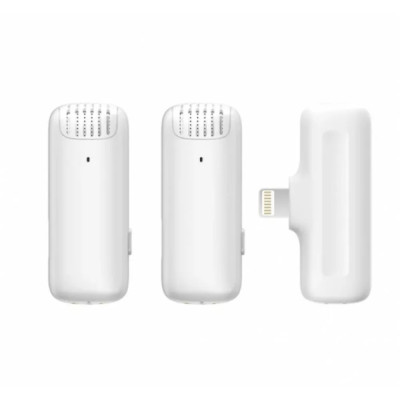 Бездротова мікрофонна система Ulanzi Vijim J12 Wireless Lavalier Microphone System (Lightning Apple interface ) (UV-3097 J12 white) (3097)