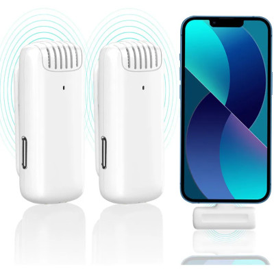 Бездротова мікрофонна система Ulanzi Vijim J12 Wireless Lavalier Microphone System (Lightning Apple interface ) (UV-3097 J12 white) (3097)