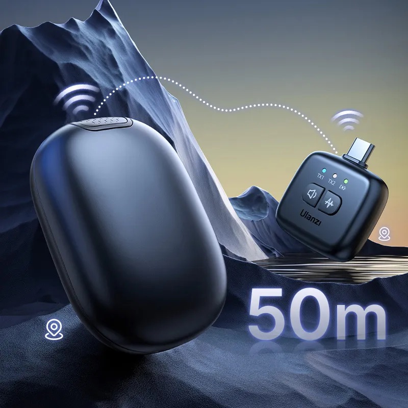 Бездротова мікрофонна система Ulanzi A30 Tiny dual-mic (Type-C) White (A013GBW1) (A013GBW1)
