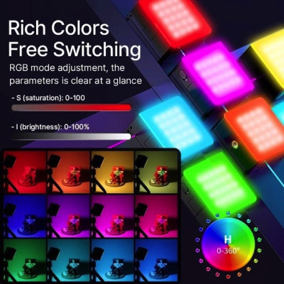 Відеосвітло Ulanzi Vijim Rechargeable Mini RGB Light (UV-B01001 VL49 RGB Pro) (B01001) Відеосвітло Ulanzi Vijim Rechargeable Mini RGB Light (UV-B01001 VL49 RGB Pro) (B01001)