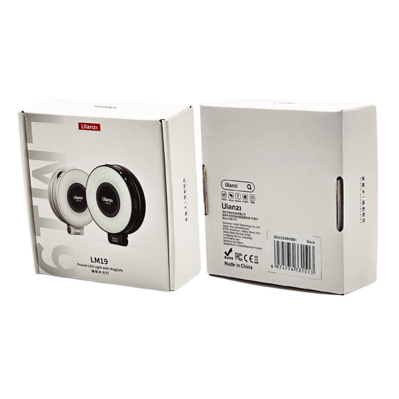 Світло для айфона магнітне Ulanzi  LM19 Magsafe Fill Light Black (L049GBB1 LM19) (L049GBB1)