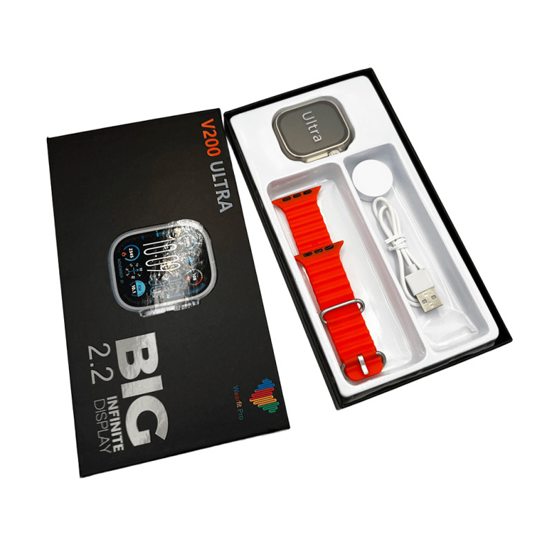 Смарт-годинник BIG V200 Ultra 44mm. 180 mAh. IP65 Gold (V200UGold)
