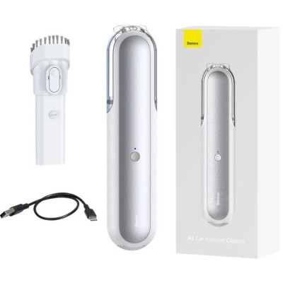 Автомобільний пилосос Baseus A1 Car Vacuum Cleaner White (VCAQ010002)