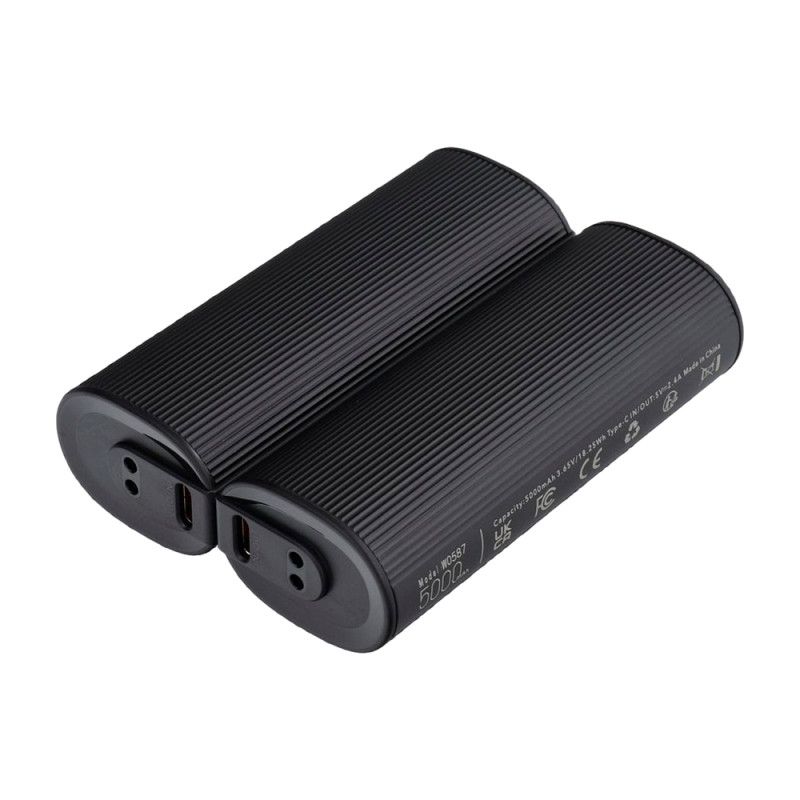 Зовнішній акумулятор VEGER 10000 mAh (2x5000mAh) Магнітна грілка для рук (VG-W0587)