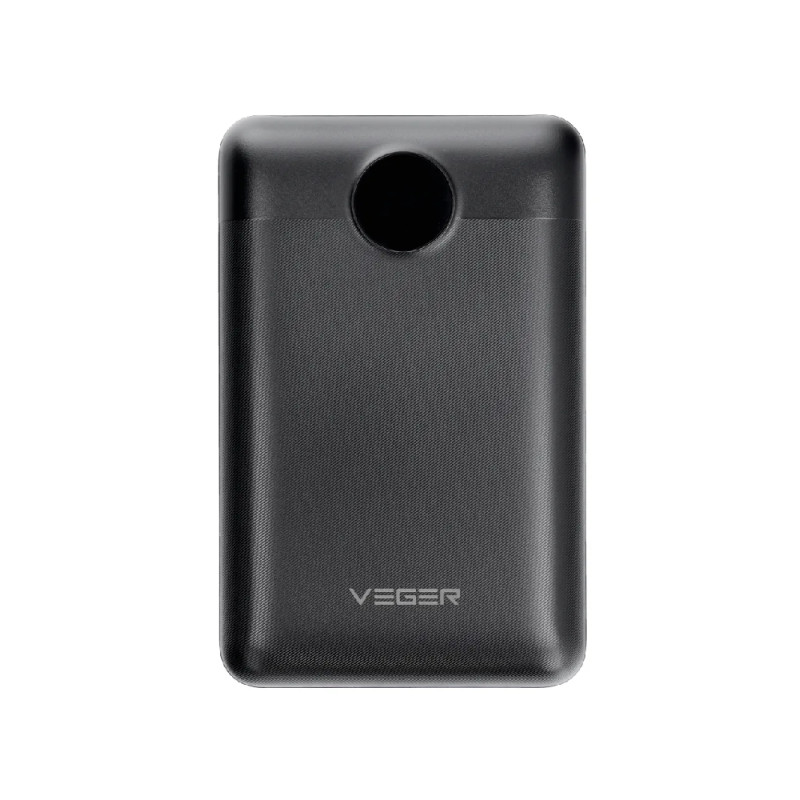 Зовнішній акумулятор VEGER 20000 mAh PD QC3.0 2A 22,5W S20 (W2053) black (VG-W2053)