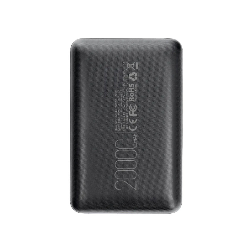 Зовнішній акумулятор VEGER 20000 mAh PD QC3.0 2A 22,5W S20 (W2053) black (VG-W2053)