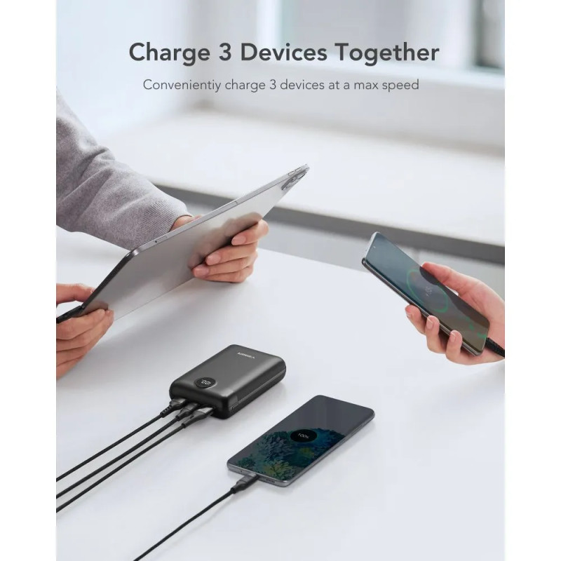 Зовнішній акумулятор VEGER 20000 mAh PD QC3.0 2A 22,5W S20 (W2053) black (VG-W2053)