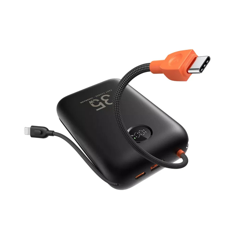 Зовнішній акумулятор VEGER Built-In 2 cables Ultra Mini 30000mAh (VG-W3018)