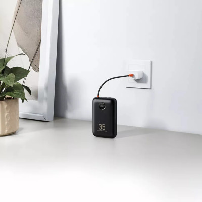 Зовнішній акумулятор VEGER Built-In 2 cables Ultra Mini 30000mAh (VG-W3018)