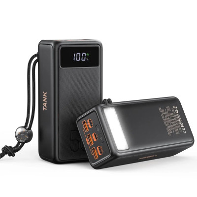 Зовнішній акумулятор VEGER 56000 mAh PD QC3.0 5A 130W Tank Boost (W5001C) black (VG-W5001C)