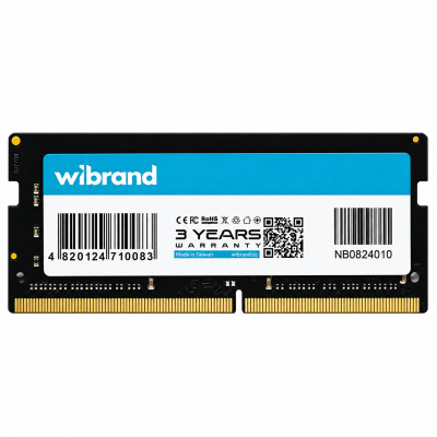 Оперативна пам'ять DDR3L Wibrand 8GB 1600MHz CL11 SODIMM (WI1600DDR3LS/8GB)