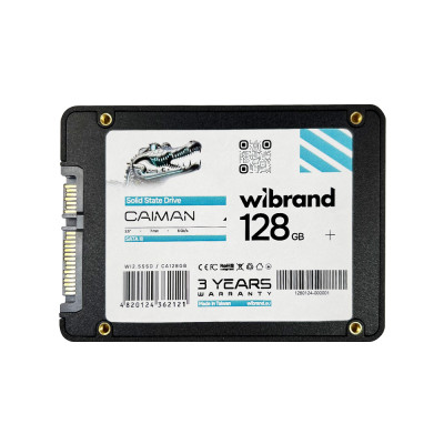 Накопичувач SSD Wibrand Caiman 128GB 2.5" 7mm SATAIII Bulk (WI2.5SSD/CA128GB) Накопичувач SSD Wibrand Caiman 128GB 2.5" 7mm SATAIII Bulk (WI2.5SSD/CA128GB)