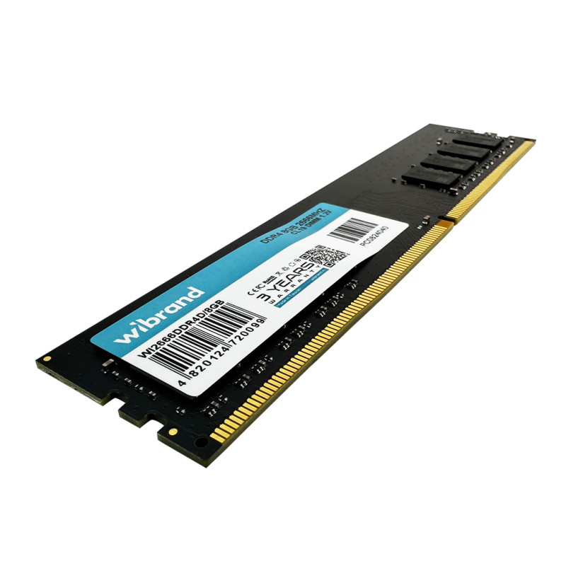 Оперативна пам'ять DDR4 Wibrand 8GB 2666MHz CL19 DIMM (WI2666DDR4D/8GB)