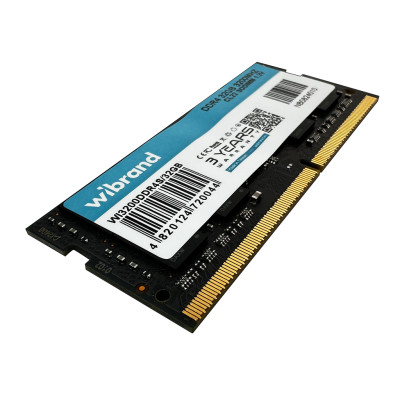 Оперативна пам'ять DDR4 Wibrand 32GB 3200MHz CL22 SODIMM (WI3200DDR4S/32GB) Оперативна пам'ять DDR4 Wibrand 32GB 3200MHz CL22 SODIMM (WI3200DDR4S/32GB)