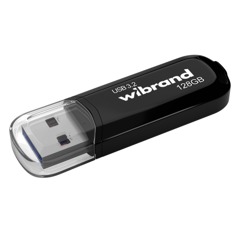 Флеш-накопичувач Wibrand USB 3.2 Gen1 Marten 128GB Black (WI3.2/MA128P10B)