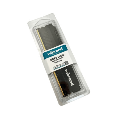 Оперативна пам'ять DDR5 Wibrand 16GB 6000MHz CL48 DIMM Heatsink Black (WI6000DDR5D/16GB)