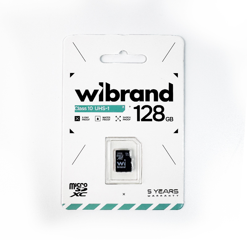 Карта пам'яті microSDXC (UHS-1) Wibrand 128Gb class 10 (WICDHU1/128GB)