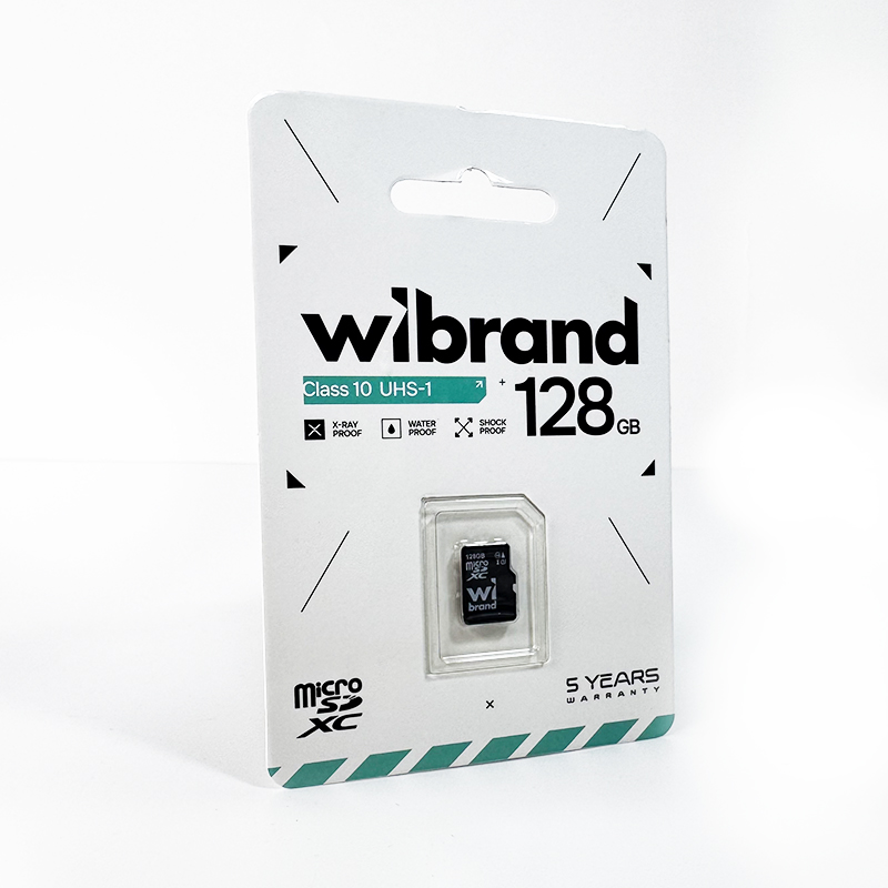 Карта пам'яті microSDXC (UHS-1) Wibrand 128Gb class 10 (WICDHU1/128GB)