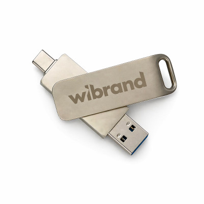 Портативний SSD Wibrand Wolf 2TB USB 3.2 Gen.2 Type-C/Type-A Read/Write 1000MB/s Silver (WIEXSSD/WO2TB)