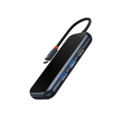 USB-хаб Baseus AcmeJoy 7-Port Type-C HUB Adapter（Type-C to HDMI*1+USB3.0*2+USB2.0*1+Type-C PD&Data *1+SD/TF*1）Dark Gray (WKJZ010413)