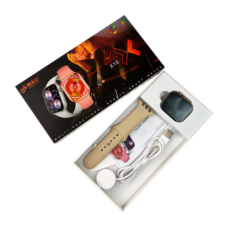 Смарт-годинник W&O X10 46mm. 240 mAh. Amoled+IP67 Gold (WOX10GO)