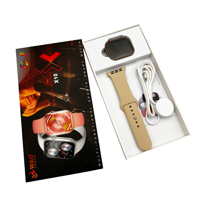 Смарт-годинник W&O X10 46mm. 240 mAh. Amoled+IP67 Gold (WOX10GO)