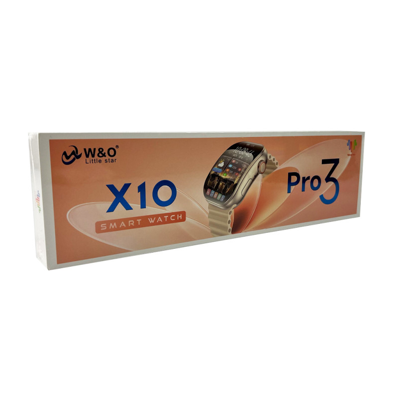 Смарт-годинник W&O X10 Pro 3 46mm. 240 mAh, IP67 Black (WOX10P3BL)