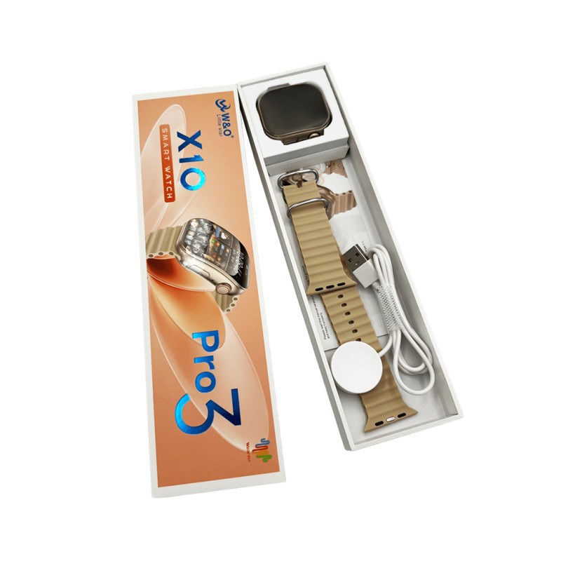 Смарт-годинник W&O X10 Pro 3 46mm. 240 mAh, IP67 Gold (WOX10P3GO)