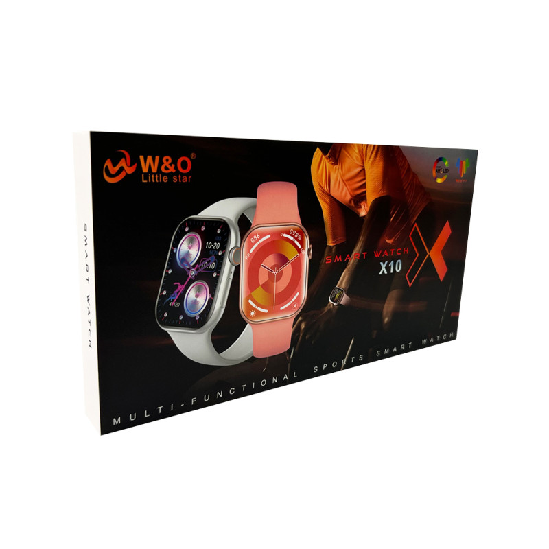 Смарт-годинник W&O X10 46mm. 240 mAh. Amoled+IP67 Silver (WOX10SI)