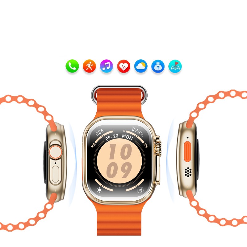 Смарт-годинник W&O X10 Ultra 3 49mm. 300 mAh. IP67 Gold (WOX10U3GO)