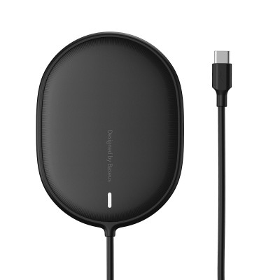 БЗП Baseus Light Magnetic Wireless Charger(suit for IP12 with Type-C cable 1.5m) Black (WXQJ-01)