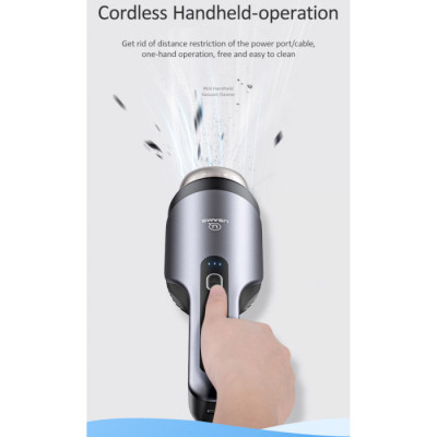 Автомобільний пилосос Usams US-ZB108-1 Mini Handheld Vacuum Cleaner Black (XCQZB10801) Автомобільний пилосос Usams US-ZB108-1 Mini Handheld Vacuum Cleaner Black (XCQZB10801)