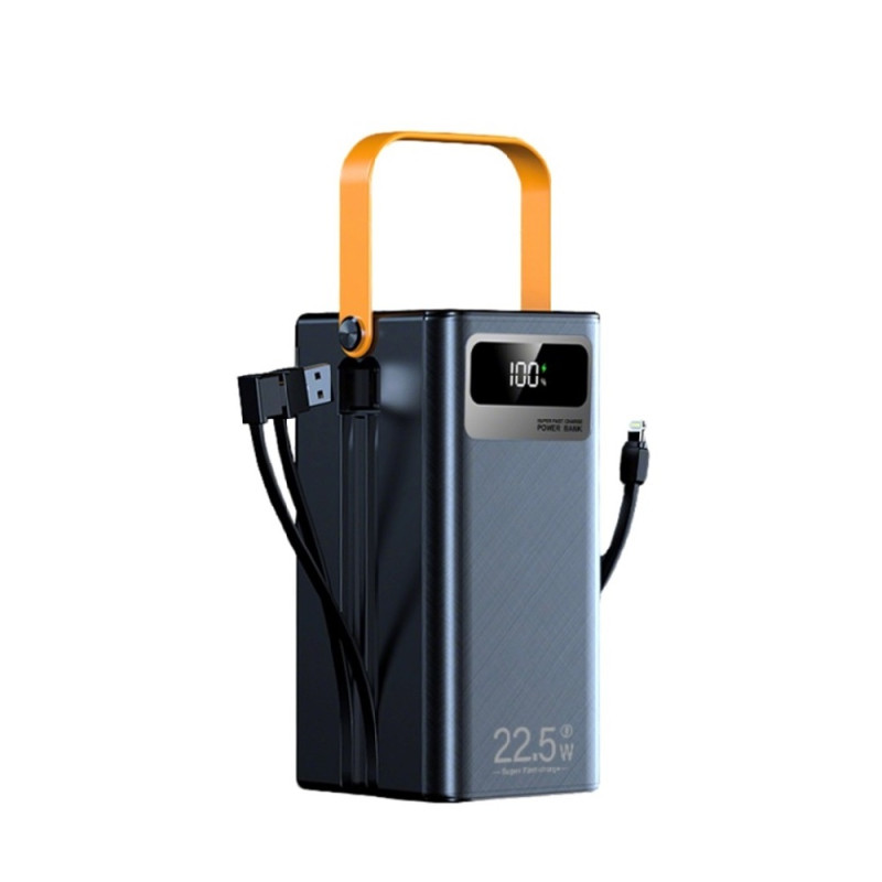 Зовнішній акумулятор WUW TUGII-Y106 （PD22.5W quick charge) 60000mAh Black (Y106)