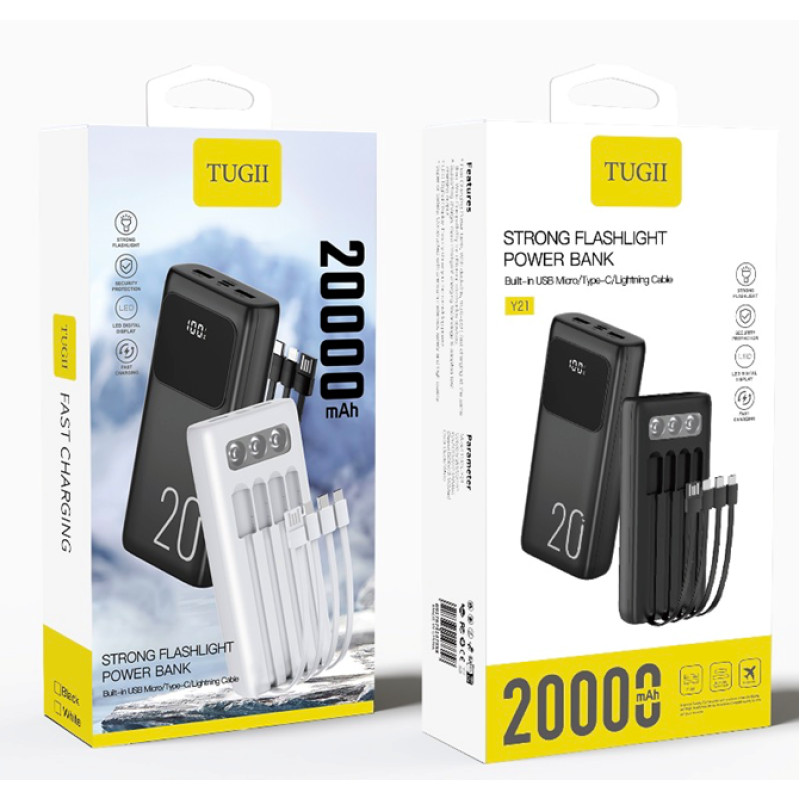 Зовнішній акумулятор WUW Y21 20000mAh Black (Y21)