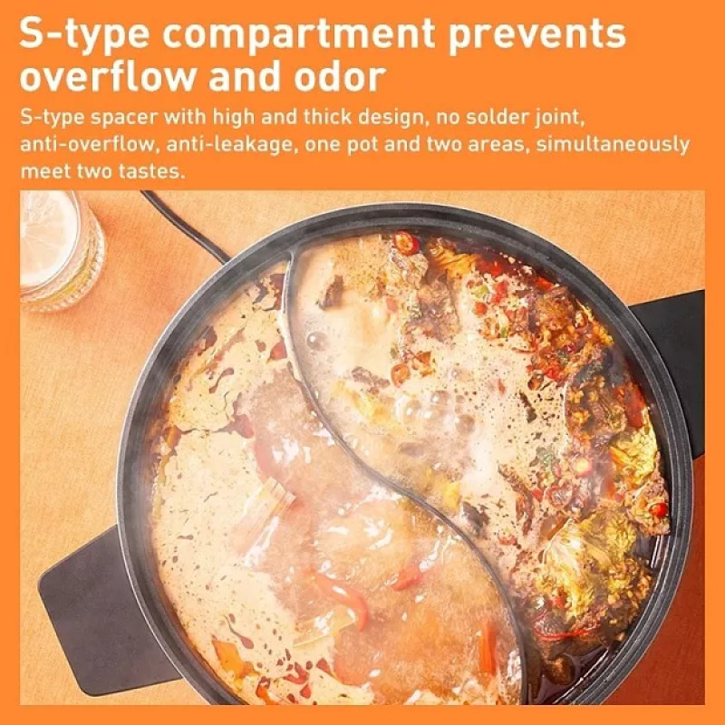 Двосекційна каструля Xiaomi ZHIWUZHU Mandarin duck pot (Mijia induction cooker special) (ZGYY001ACM)