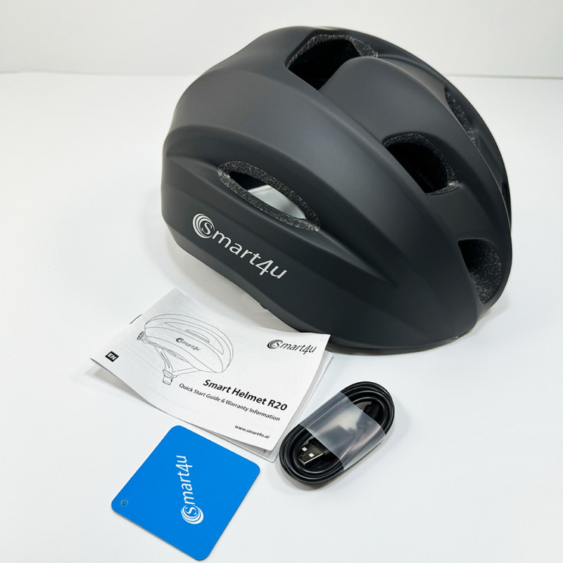 Захисний шолом Smart4u R20 (M) Black (54-58см), акустика, мікрофон (ZHLIV-000R20-5240)