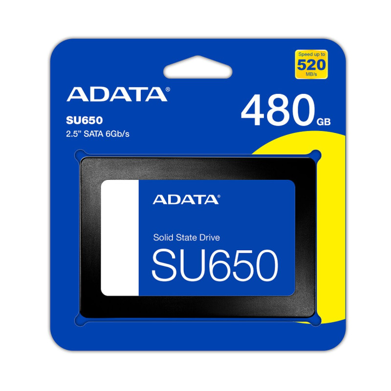 Накопичувач SSD ADATA Ultimate SU650 480GB 2.5" SATA III 3D NAND TLC