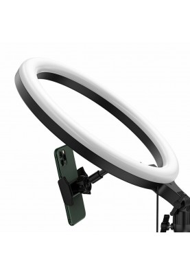 Кільцева світлодіодна LED-лампа Baseus Live Stream Holder-table Stand (10-inch Light Ring)Black