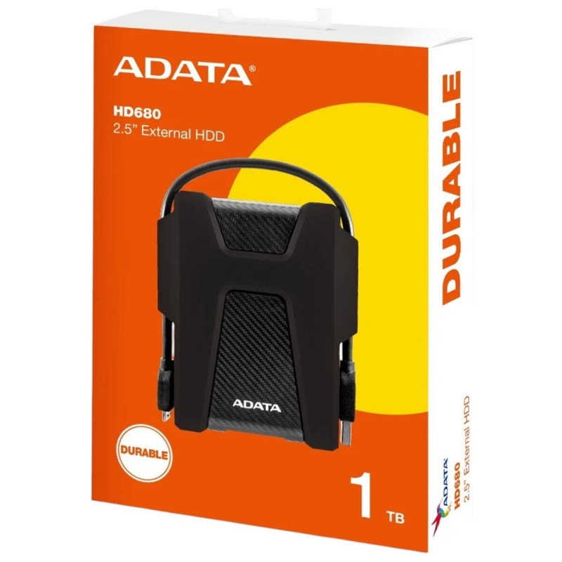 Зовнішній жорсткий диск PHD External 2.5'' ADATA USB 3.0 DashDrive Durable HD680 1TB Black