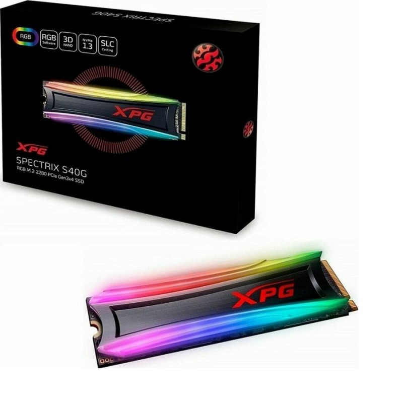 SSD M.2 ADATA SPECTRIX S40G RGB 1TB 2280 PCIe 3.0x4 NVMe 3D NAND Read/Write: 3500/3000 MB/sec