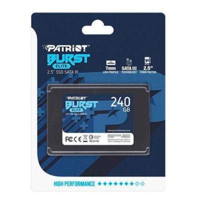 SSD Patriot Burst Elite 240GB 2.5" 7mm SATAIII TLC 3D