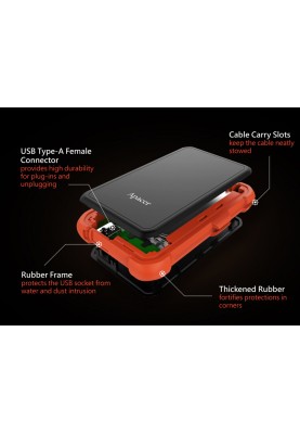 PHD External 2.5'' Apacer USB 3.1 AC630 2TB Orange (color box)