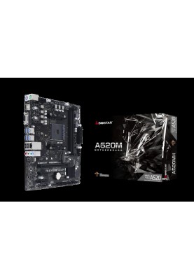 Материнська плата Biostar A520 (sAM4,  AMD A520, PCI-Ex16)
