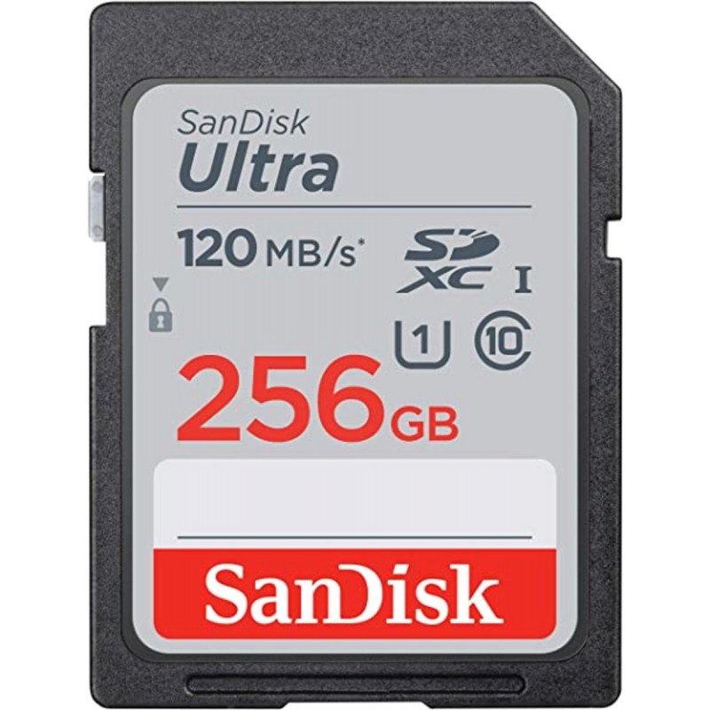 SDXC (UHS-1) SanDisk Ultra 256Gb class 10 (120Mb/s)
