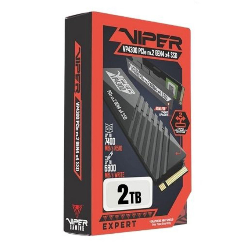 Накопичувач SSD M.2 Patriot Viper VP4300 2TB NVMe 2280 PCIe 3.0 7400/6800 3D TLC