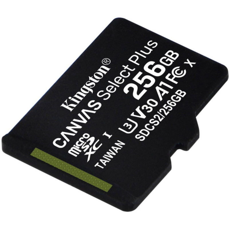 microSDXC (UHS-1) Kingston Canvas Select Plus 256Gb class 10 А1 (R-100MB/s)