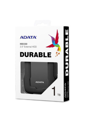 Зовнішній жорсткий диск PHD External 2.5'' ADATA USB 3.1 DashDrive Durable HD330 1TB Black
