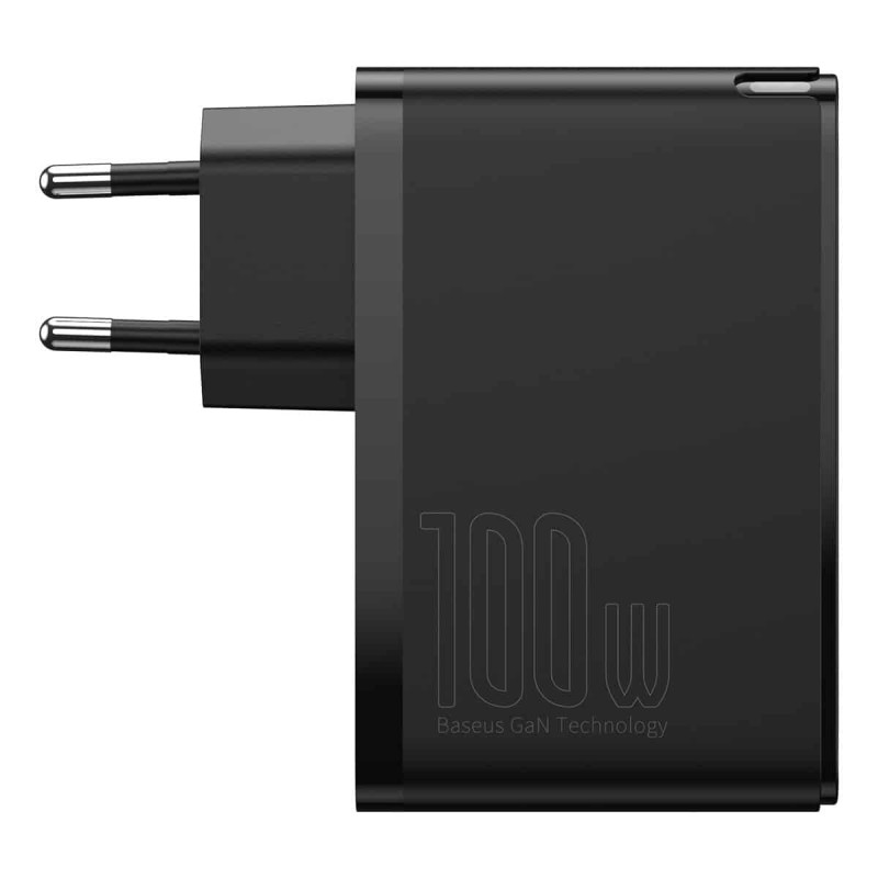 Мережевий зарядний пристрій Baseus GaN2 Pro Quick Charger 2C+2U 100W EU Black