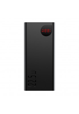 Зовнішній акумулятор Baseus Adaman Metal Digital Display Quick Charge Power Bank 20000mAh22.5W Black